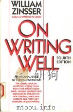 ON WRITING WELL AN INFORMAL GUIDE TO WRITING NONFICTION   1990  PDF电子版封面  0062720279   