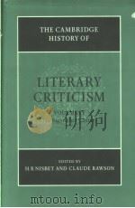 THE CAMBRIDGE HISTORY OF LITERARY CRITICISM  VOLUME 4 THE EIGHTEENTH CENTURY   1997  PDF电子版封面  0521300096  H.B.NISBET  CLAUDE RAWSON 