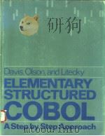ELEMENTARY STRUCTURED COBOL  A STEP BY STEP APPROACH（1977 PDF版）