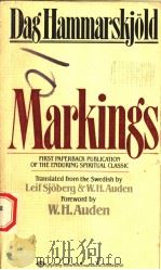 MARKINGS  DAG HAMMARSKJOLD   1964  PDF电子版封面  0345306996  W.H.ADEN 