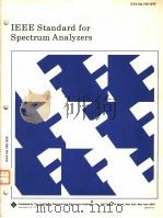 IEEE STANDARD FOR SPECTRUM ANALYZERS     PDF电子版封面     
