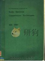 2ND INTERNATIONAL CONFERENCE ON RADIO SPECTRUM CONSERVATION TECHNIQUES IEE 1983     PDF电子版封面     