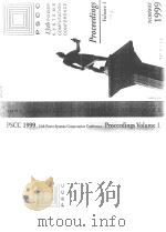 PSCC 13TH POWER SYSTEMS COMPUTATION CONFERENCE PROCEEDINGS  VOLUME 1.2     PDF电子版封面     