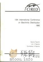 13TH INTERNATIONAL CONFERENCE ON ELECTRICITY DISTRIBUTION  1995  7     PDF电子版封面     