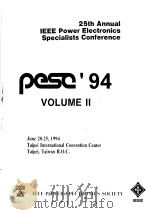 PESC'94  RECORD  VOLUME 2     PDF电子版封面     