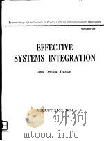 EFFECTIVE SYSTEMS INTEGRATION AND OPTICAL DESIGN  VOLUME 54     PDF电子版封面     