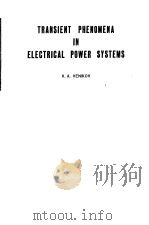 TRANSIENT PHENOMENA IN ELECTRICAL POWER SYSTEMS  VOLUME 24     PDF电子版封面    V.A.VENIKOV 