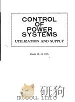 CONTROL OF POWER SYSTEMS（ PDF版）