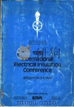1978 INTERNATIONAL ELECTRICAL INSULATION CONFERENCE     PDF电子版封面     