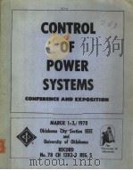 CONTROL OF POWER SYSTEMS CONFERENCE AND EXPOSITION     PDF电子版封面     