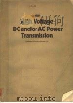 HIGH VOLTAGE DC AND/OR AC POWER TRANSMISSION     PDF电子版封面     