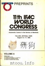 11TH IFAC WORLD CONGRESS  VOLUME 6     PDF电子版封面    V.UTKIN  O.JAAKSOO 