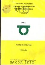 12TH WORLD CONGRESS INTERNATIONAL FEDERATION OF AUTOMATIC CONTROL  VOLUME 3     PDF电子版封面     