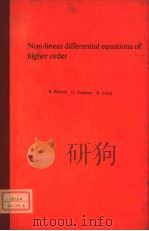 NON-LINEAR DIFFERENTIAL EQUATIONS OF HIGHER ORDER（ PDF版）