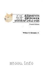 ELEMENTS OF POWER SYSTEM ANALYSIS     PDF电子版封面  0070612781  WILLIAM D.STEVENSON 