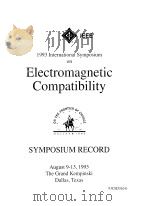 IEEE 1993 INTERNATIONAL SYMPOSIUM ON ELECTROMAGNETIC COMPATIBILITY  1（ PDF版）