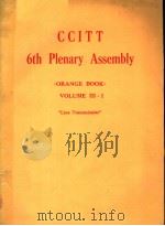 CCITT 6TH PLENARY ASSEMBLY VOLUME  III-1     PDF电子版封面     