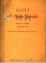CCITT 6TH PLENARY ASSEMBLY VOLUME  VI.3     PDF电子版封面     