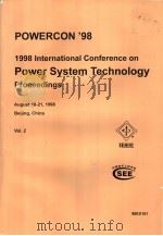 POWER SYSTEM TECHNOLOGY  PROCEEDINGS  VOL.2     PDF电子版封面  7800034259  电力科学研究院编 