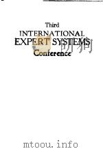 THIRD INTERNATIONAL EXPERT SYSTEMS CONFERENCE（ PDF版）