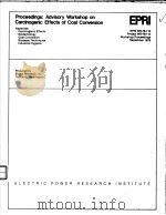 PROCEEDINGS:ADVISORY WORKSHOP ON CARCINOGENIC EFFECTS OF COAL CONVERSION     PDF电子版封面    DONALD H.PACK 