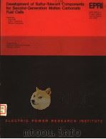 DEVELOPMENT OF SULFUR-TOLERANT COMPONENTS FOR SECOND-GENERATION MOLTEN CARBONATE FUEL CELLS     PDF电子版封面    T.D.CLAAR  L.G.MARIANOWSKI  A. 