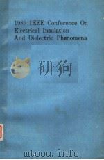 1989 IEEE CONFERENCE ON ELECTRICAL INSULATION AND DIELECTRIC PHENOMENA（ PDF版）