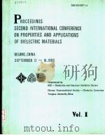 PROCEEDINGS SECOND INTERNATIONAL CONFERENCE ON PROPERTIES AND APPLICATIONS OF DIELECTRIC MATERIALS（ PDF版）