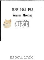 IEEE 1980 PES WINTER MEETING     PDF电子版封面     