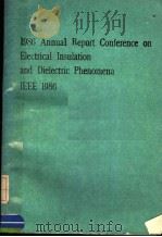 1986 ANNUAL REPORT CONFERENCE ON ELECTRICAL INSULATION AND DIELECTRIC PHENOMENA IEEE 1986（ PDF版）