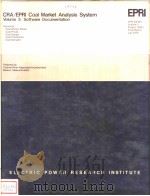 CRA/EPRI COAL MARKET ANALYSIS SYSTEM VOLUME 3:SOFTWARE DOCUMENTATION     PDF电子版封面     
