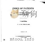 INDEX OF PATENTS  1     PDF电子版封面     