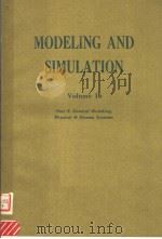 MODELING AND SIMULATION VOLUME 16  PART 5     PDF电子版封面  087664888X  WILLIAM G.VOGT  MARLIN H.MICKL 