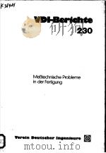 VDI-BERICHTE 230     PDF电子版封面     
