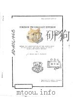 FOREIGN TECHNOLOGY DIVISION     PDF电子版封面    J.WEISS  J.SOCHACKI 
