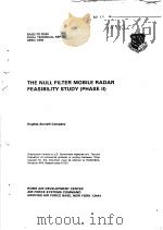 THE NULL FILTER MOBILE RADAR FEASIBILITY STUDY (PHASE 2)     PDF电子版封面     