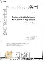 DESIGNING RELIABLE SOFTWARE FORAUTOMOTEVE APPLICATIONS（ PDF版）