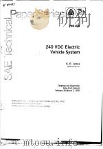 240 VDC ELECTRIC VEHICLE SYSTEM     PDF电子版封面     