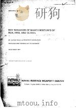 DDT BEHAVIOR OF WAXED MIXTURES OF RDX HMX AND TETRYL     PDF电子版封面     