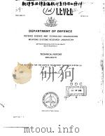 DEPARTMENT OF DEFENCE  DEFENCE SCIENCE AND TECHNOLOGY ORGANISATION WEAPONS SYSTEMS RESEARCH LABORATO     PDF电子版封面    I.C.HERON AND G.R.BISHOP 
