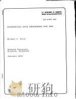 DISTRIBUTED DATA PROCESSING FOR BMD     PDF电子版封面    MICHAEL J.FLYNN 