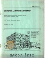 LAWRENCE LIVERMORE LABORATORY GENERAL CHEMISTRY DIVISION QUARTERLY REPORT JULY THROUGH SEPTEMBER 197     PDF电子版封面    J.E.HARRAR 