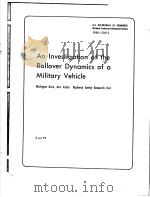 AN INVESTIGATION OF THE ROLLOVER DYNAMICS OF A MILITARY VEHICLE     PDF电子版封面     