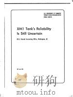 XM1 TANK'S RELIABILITY IS STILL UNCERTAIN     PDF电子版封面     