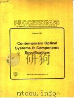 PROCEEDINGS OF THE SOCIETY OF PHOTO-OPTICAL INSTRUMENTATION ENGINEERS VOLUME 181 CONTEMPORARY OPTICA     PDF电子版封面  0892522097  ROBERT E.FISCHER 