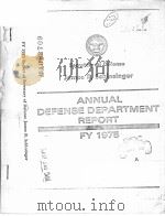 REPORT OF THE SECRETARY OF DEFENSE JAMES R.SCHLESINGER TO THE CONGRESS ON THE FY 1975 DEFENSE BUDGET     PDF电子版封面     