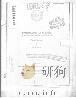 INVESTIGATION OF CRITICAL BURNING OF FUEL DROPLETS     PDF电子版封面    G.M.FAETH 