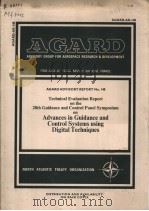 AGARD ADVISORY REPORT NO.148 TECHNICAL EVALUATION REPORT ON THE 28TH GUIDANCE AND CONTROL PANEL SYMP     PDF电子版封面     