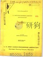U.S.ARMY HUMAN ENGINEERING LABORATORY RATE OF FIRE STUDY     PDF电子版封面    FRANK R.PARAGALLO  WILLIAM J.D 
