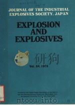 EXPLOSION AND EXPLOSIVES VOL.34 1973     PDF电子版封面     